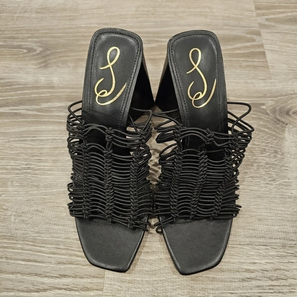NEW Sam Edelman LAURETTE Black Heel Sandals